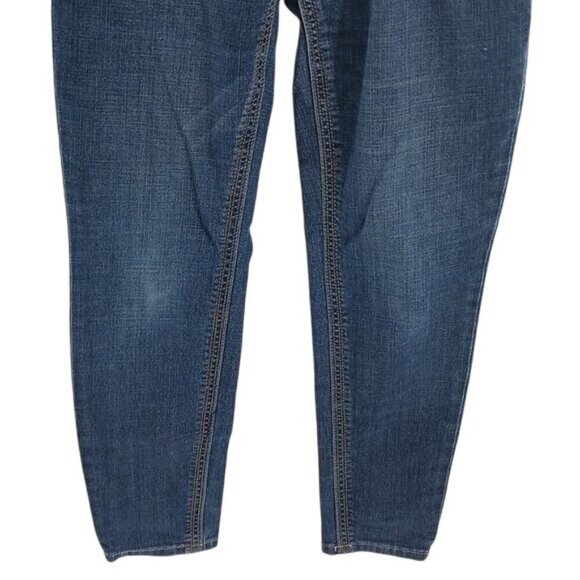 Seven7 Jeans Blue Denim Skinny Stretch Embroidered Womens Size 12 - Picture 4 of 10
